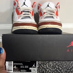 Jordan Kids Sneakers White and Red